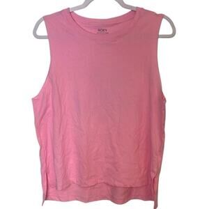 Roxy Pink Pineapple Graphic Tank Top M Bocas Del Toro Muscle Tee